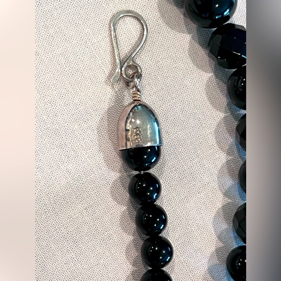Jay King black agate bead necklace - Picture 6 of 6